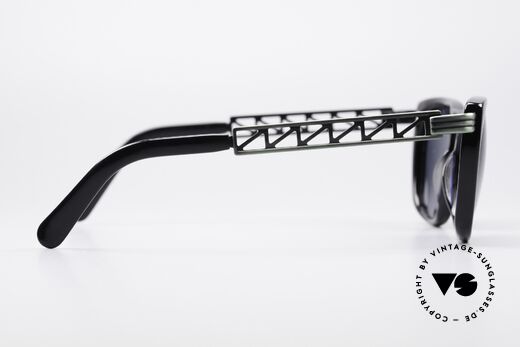 Jean Paul Gaultier 56-0272 Steampunk 90er Sonnenbrille, Fassung kann ggf. auch optisch verglast werden, Passend für Herren und Damen