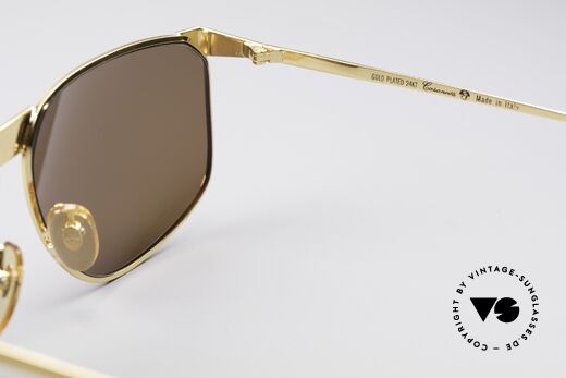 Casanova NM7 Goldplattierte Sonnenbrille, die Fassung kann natürlich auch optisch verglast werden, Passend für Herren und Damen