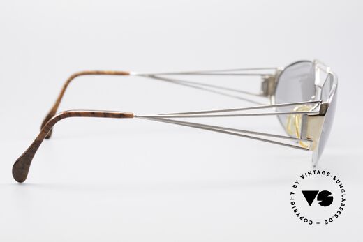Zollitsch Trapez Geometrische Designerbrille, Metall-Fassung kann beliebig optisch verglast werden, Passend für Herren