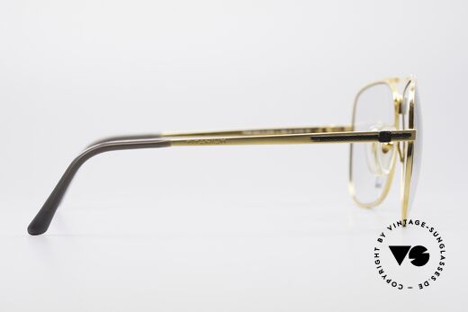 Dunhill 6038 Vergoldete 80er Titanium Brille, ein kostbares, ungetragenes 1980er Original mit Etui, Passend für Herren