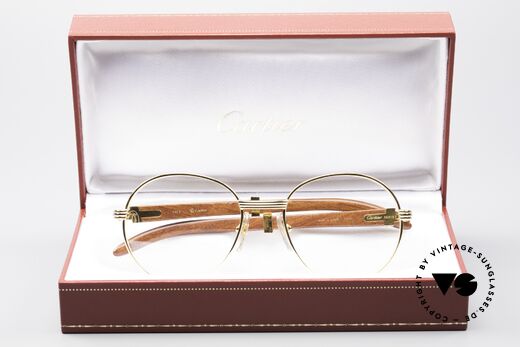 Cartier Bagatelle Bubinga Edelholzbrille Luxus, ungetragenes Einzelstück; begehrt bei Sammlern!, Passend für Herren und Damen