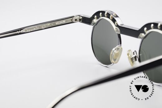 Theo Belgium Revoir Runde Strass Sonnenbrille, sozusagen: VINTAGE Sonnenbrille mit Symbol-Charakter, Passend für Damen