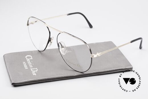 Christian Dior 2536 Vintage Aviator Brille Herren, Fassung ist beliebig (optisch / Sonne) verglasbar, Passend für Herren