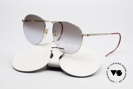 Dunhill 6044 Panto Sonnenbrille Sport 80s, die Fassung (Gr. 55/18) ist auch optisch verglasbar, Passend für Herren