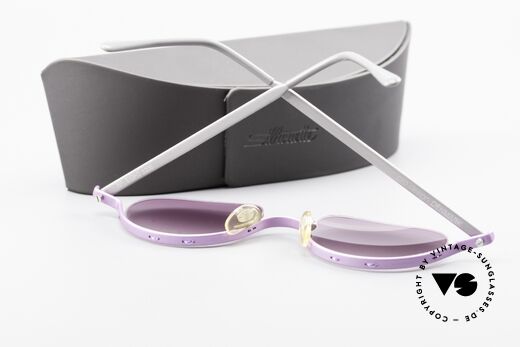 ProDesign No8 Gail Spence Design Fassung, Gläser in pink-violett-Verlauf + Etui von Silhouette, Passend für Damen