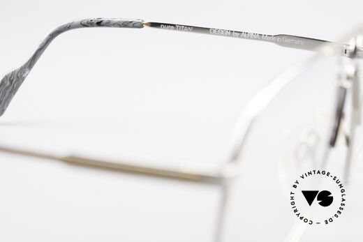 Alpina M1FT Vintage Aviator Titan Brille, die Demogläser können beliebig getauscht werden, Passend für Herren