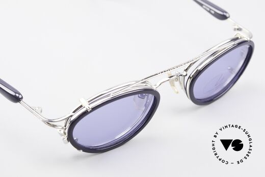 Yohji Yamamoto 51-7210 Clip-On 90er No Retro Brille, die Fassung kann natürlich beliebig verglast werden, Passend für Herren und Damen