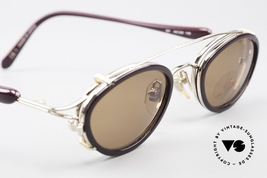 Yohji Yamamoto 51-7210 90er No Retro Clip-On Brille, Größe: small, Passend für Herren und Damen