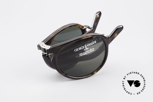 Giorgio Armani 2522 Faltbare Aviator Sonnenbrille, Sonnengläser können durch optische ersetzt werden, Passend für Herren und Damen