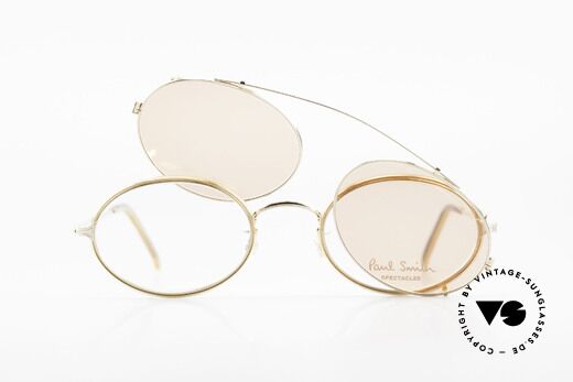 Paul Smith PSR108 Ovale Vintage Brille Mit Clip, KEINE RETRO-BRILLE, sondern eine echte alte RARITÄT, Passend für Herren und Damen