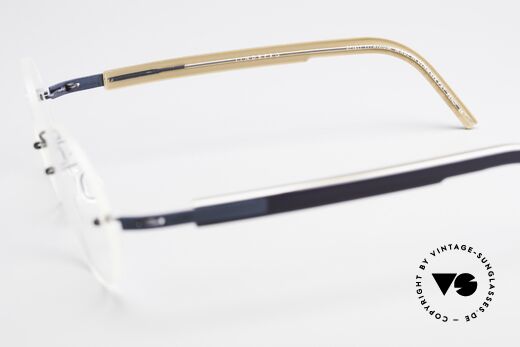 Lindberg 2111 Strip Titan Randlose Titanium Brille Rund, Größe: extra small, Passend für Herren und Damen