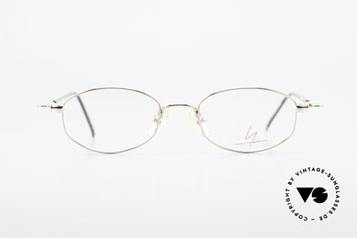 Yohji Yamamoto 51-7211 Vergoldete Vintage Clip Brille, Größe: small, Passend für Herren und Damen