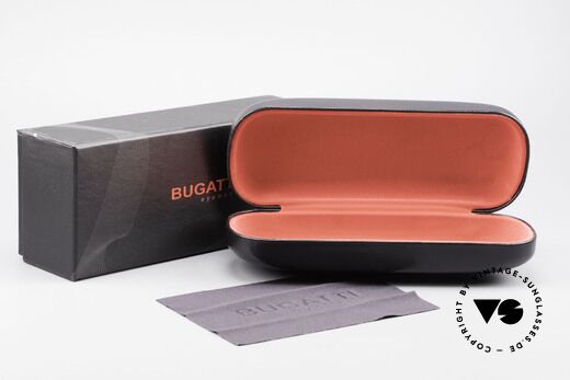 Bugatti 520 Ebenholz Edelholz Titanbrille, Größe: medium, Passend für Herren