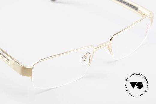 Bugatti 524 Carbon Titanium Gold Brille, ungetragenes Luxus-Modell; eine Rarität für Kenner, Passend für Herren
