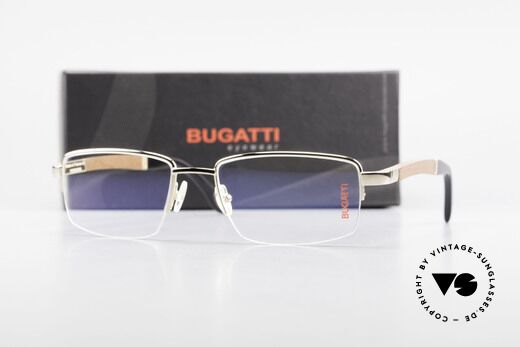 Bugatti 547 Padouk Edelholz Brille Gold L, Größe: large, Passend für Herren