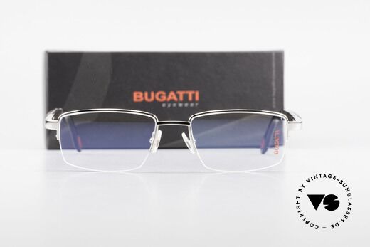 Bugatti 547 Ebenholz Palladium Brille M, Größe: medium, Passend für Herren