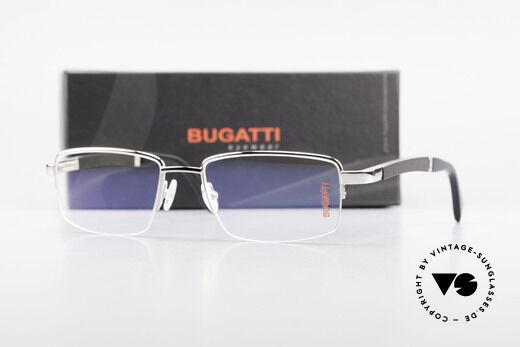 Bugatti 547 Ebenholz Palladium Brille L, Größe: large, Passend für Herren