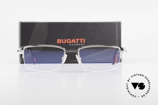 Bugatti 547 Ebenholz Palladium Brille L, Größe: large, Passend für Herren