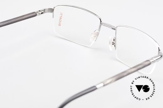 Bugatti 535 Naturhorn Brille Palladium, ungetragenes Luxus-Modell; eine Rarität für Kenner, Passend für Herren