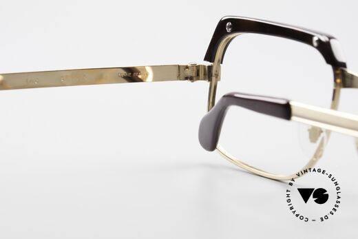 Selecta - Dalai Lama Gold Filled Kombibrille 70er, Fassung gemacht für optische Gläser oder Sonnengläser, Passend für Herren