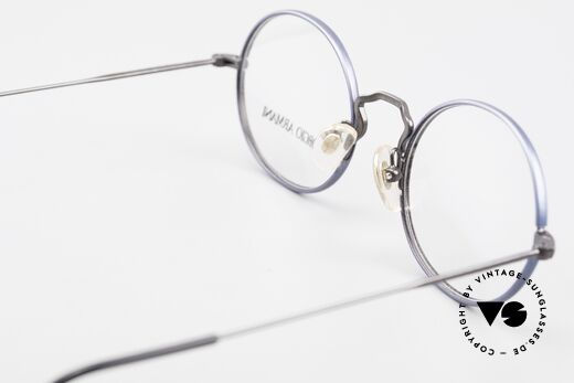 Giorgio Armani 247 No Retro Brille Oval Vintage, die Metall-Fassung kann beliebig verglast werden, Passend für Herren und Damen