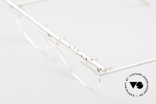 B. Angeletti Gazelle Vintage Architekten Brille, ungetragenes 90er Einzelstück und KEINE RETROBRILLE, Passend für Herren und Damen