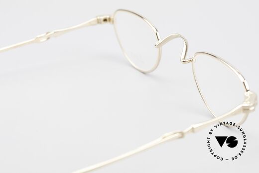 Lunor I 06 Telescopic Ausziehbare Brille Vergoldet, KEINE RETROBRILLE, ein ORIGINAL von circa 1999, Passend für Herren und Damen
