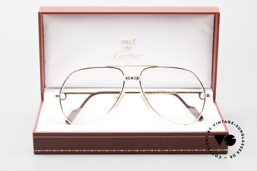 Cartier Vendome Santos - M Automatik Cartier Gläser, KEINE Retrobrille, sondern ein altes vintage ORIGINAL!, Passend für Herren Cartier Vendome Santos - M Automatik Cartier Gläser, KEINE Retrobrille, sondern ein altes vintage ORIGINAL!, Passend für Herren
