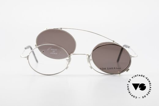 Koh Sakai KS9711 Kleine Ovale Brille mit Clip, ungetragen (wie alle unsere alten LA + Sabae Brillen), Passend für Herren und Damen