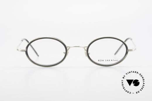Koh Sakai KS9831 90er Brille Oval Made in Japan, Größe: medium, Passend für Herren
