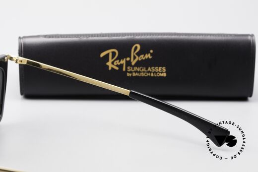 Ray Ban Olympian II Sonnenbrille 80er Eckig, original Name: RB Olympian II, L1004, 56-16, G15, Passend für Herren und Damen