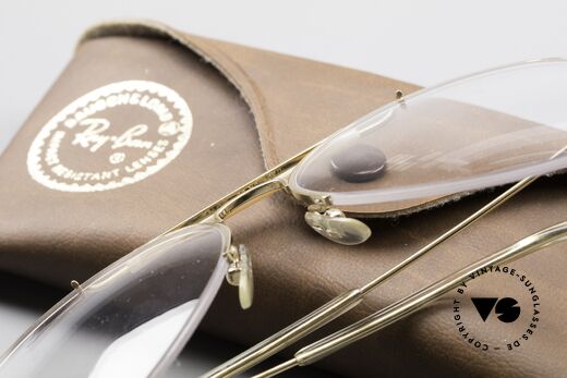 Ray Ban Balfast 810 Gold Doublé Vintage Brille Alt, ungetragen (wie alle unsere vintage Ray Ban Brillen), Passend für Herren