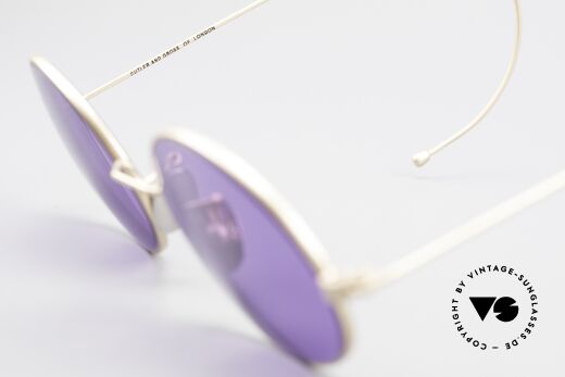 Cutler And Gross 0410 Ovale Sportbügel Sonnenbrille, KEINE Retrobrille, sondern ein 20 Jahre altes Original!, Passend für Herren und Damen