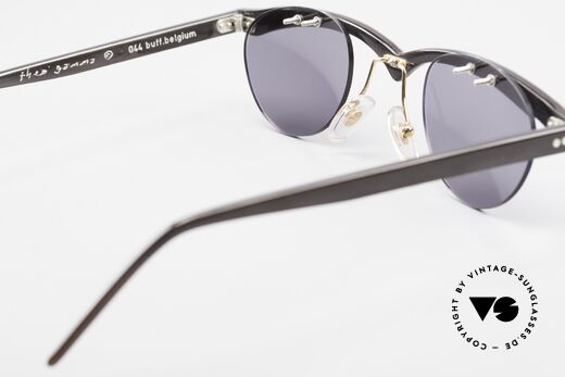 Theo Belgium Gamma Büffelhorn Sonnenbrille 90er, sozusagen: VINTAGE Sonnenbrille mit Symbol-Charakter, Passend für Herren und Damen