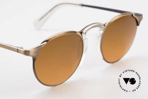 Jean Paul Gaultier 57-0174 90er JPG Panto Sonnenbrille, KEINE Retrobrille, sondern ein Original von 1997, Passend für Herren