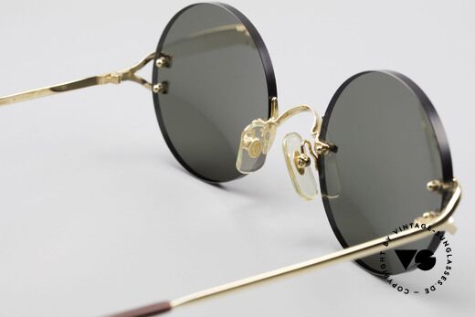Cartier Madison Runde Luxus Sonnenbrille 90er, 125mm Breite = eine SMALL Größe; 22kt vergoldet, Passend für Herren und Damen