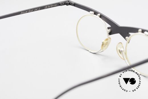 Theo Belgium Hio 11S Verrückte 90er Vintage Brille, sozusagen: eine Designer-Brille mit Symbol-Charakter, Passend für Herren und Damen