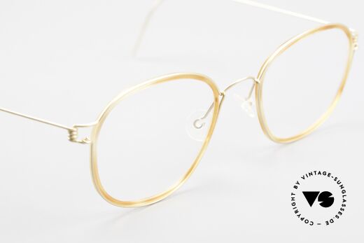 Lindberg Triton Air Titan Rim Titan Brille mit Azetat Inlay, eleganter Rahmen ohne Schrauben, Nieten oder Lötungen, Passend für Herren