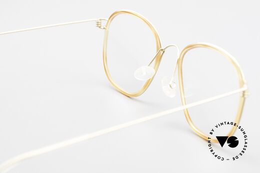 Lindberg Triton Air Titan Rim Titan Brille mit Azetat Inlay, Größe: medium, Passend für Herren