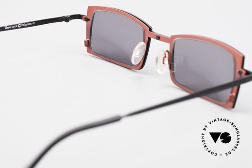 Theo Belgium Tarot Eckige Designer Sonnenbrille, sozusagen: VINTAGE Sonnenbrille mit Symbol-Charakter, Passend für Herren und Damen