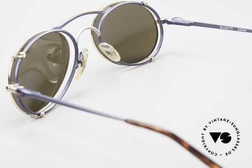 Bugatti 23444 Alte 90er Brille mit Vorhänger, KEINE RETROmode; sondern ein altes 90er ORIGINAL, Passend für Herren