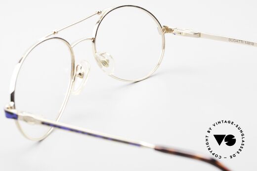 Bugatti 14818 Vergoldete 80er Vintage Brille, ungetragen (wie alle unsere 1980er vintage Brillen), Passend für Herren