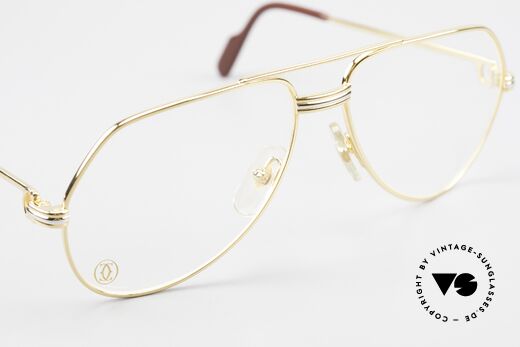 Cartier Vendome LC - S David Bowie 80er Vintage Brille, ungetragen mit original Verpackung (ein Sammlerstück), Passend für Herren und Damen