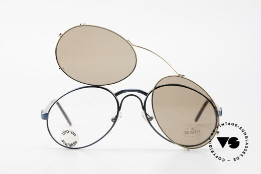 Bugatti 03328 Clip On Herrensonnenbrille, Größe: medium, Passend für Herren