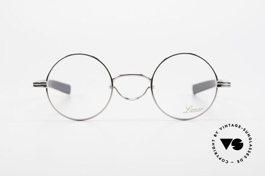 Lunor Swing A 31 Round Runde Brille Mit Schwenksteg, Größe: extra small, Passend für Herren und Damen