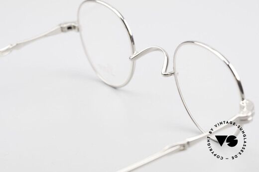 Lunor I 15 Telescopic Elton John Brille König der Löwen, diese platin-plattierte Brille ist beliebig verglasbar, Passend für Herren und Damen