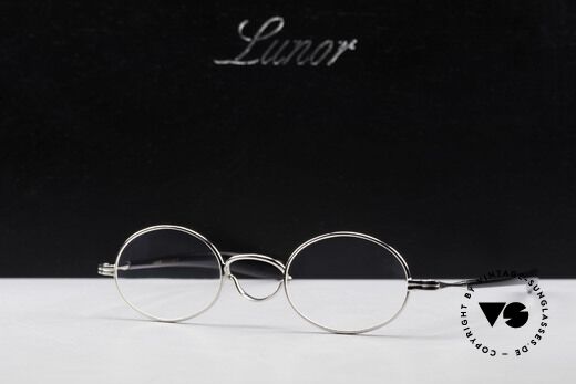 Lunor Swing A 33 Oval Vintage Brille Mit Schwenksteg, Größe: medium, Passend für Herren und Damen
