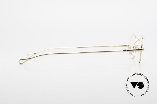 Lunor V 100 Ovale Brille 22kt Vergoldet, Größe: medium, Passend für Herren und Damen