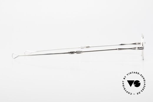 Lunor I 04 Telescopic Ovale XS Brille Platin Plated, Größe: extra small, Passend für Herren und Damen