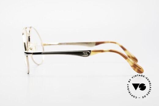 Bugatti 11948 Vergoldete Luxusbrille XL 80er, KEINE Retrobrille; sondern alte ORIGINALbrille, Passend für Herren